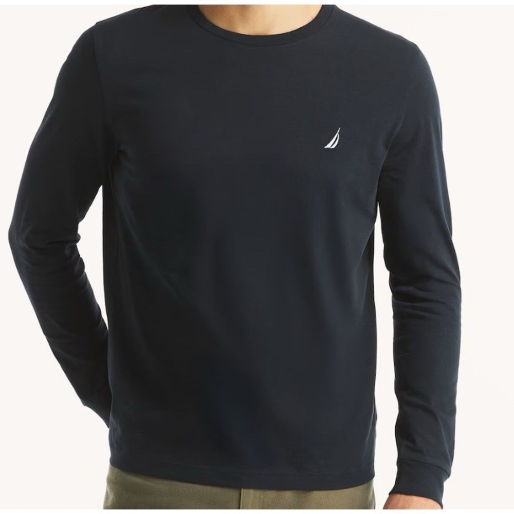 Nautica Men's XL, Anchor Navy, White‎ Logo, Pull Over, Crewneck, Long Sleeve